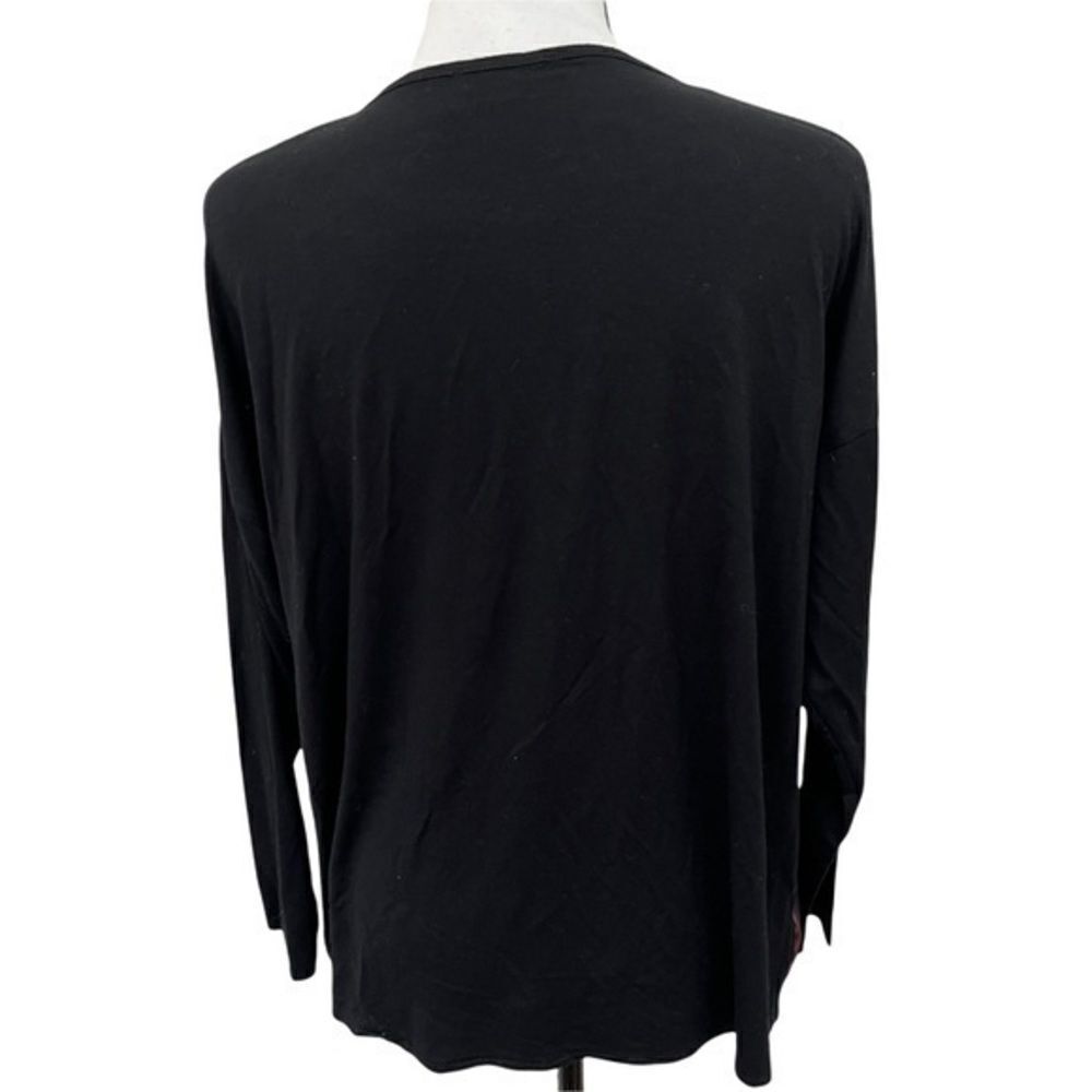 Zara womens floral front and black back Top Size S - Picture 3 of 7